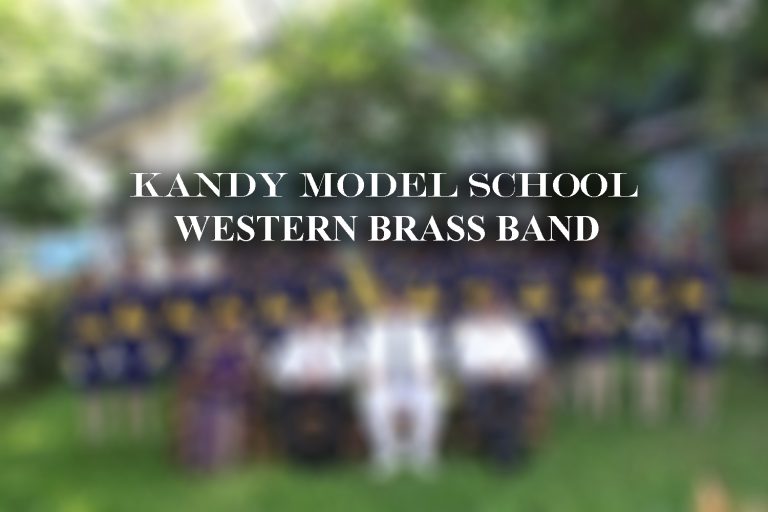 Polishing the western music notes like a sea wave ,KANDY MODEL SCHOOL WESTERN BRASS BAND